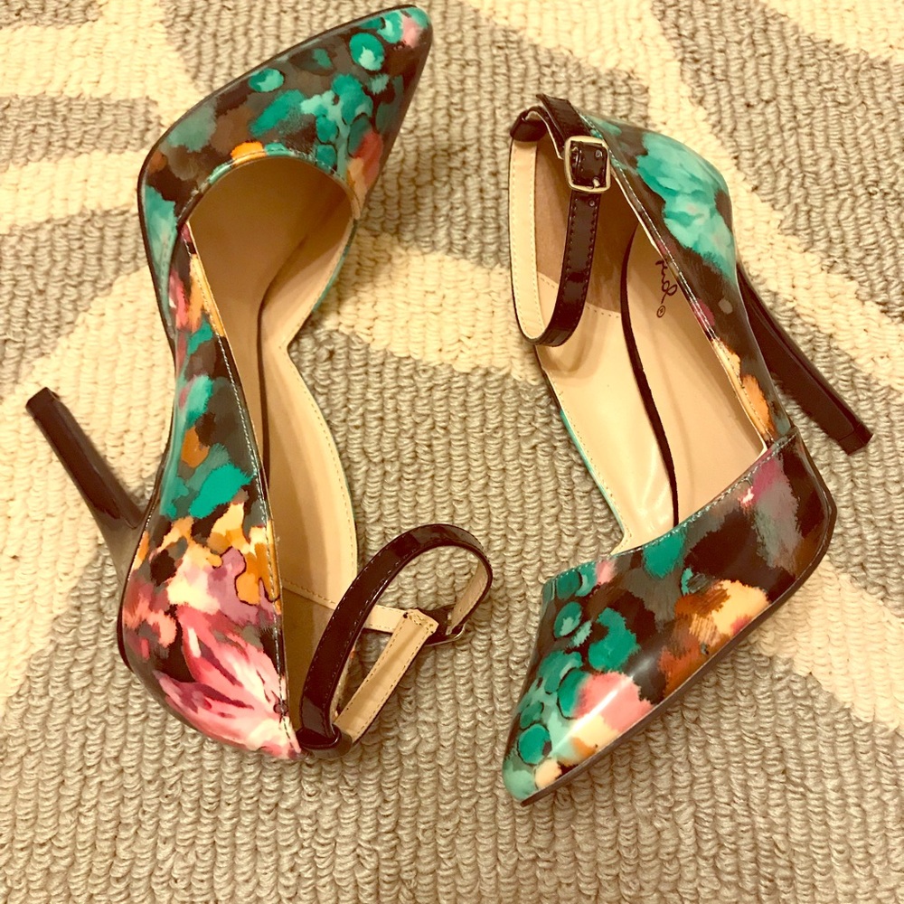 Floral high heels